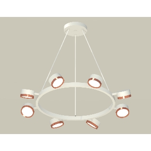 Светильник Ambrella light XB9195153/8 SWH/PPG белый песок/золото розовое полированное GX53 (C9195, N8126)