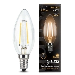 Лампа светодиодная Gauss 103801105LED Filament Candle Е14 5Вт 2700к 1/10/50, фото2