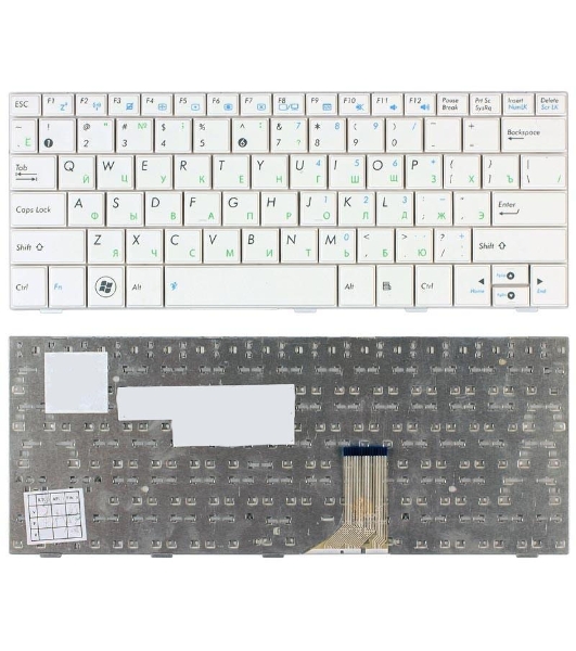 Клавиатура для ноутбука Asus Eee PC 1005HA 1008HA 1001HA 1001px белая