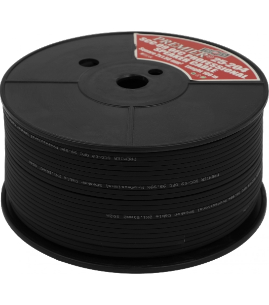 Кабель акустический Premier SCC-09 BC 100м. черный (25-204 100)