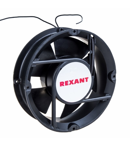 Вентилятор для корпуса Rexant RХ 172x163x51HBL 220VAC черный, 172 x 163 мм, 2500 об/мин, 53 дБ, 2 pin