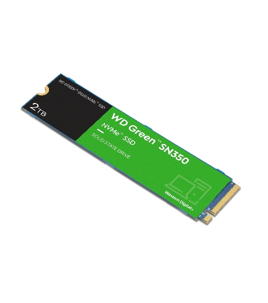 Накопитель SSD WD Green SN350 WDS200T3G0C, 2000Gb, PCIe 3.0 x4, M.2 2280, NVMe, R/W 3200/3000