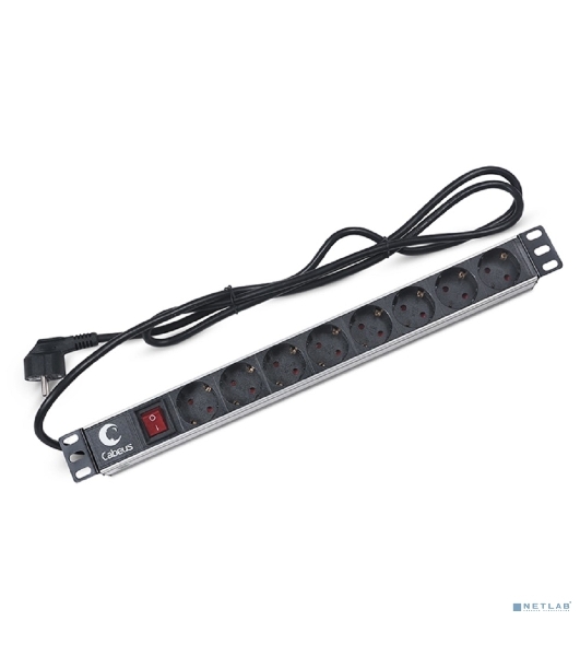 Блок евророзеток для 19' шкафов Cabeus PDU-8P-2EU