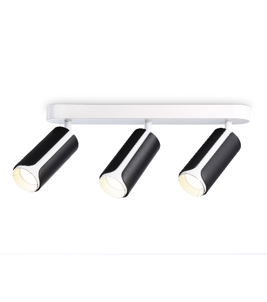 Светильник Ambrella light TN51605/3 BK/WH черный/белый GU10/3 380*60*195
