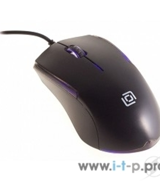 Мышь проводная Oklick 245M черный, 1000 dpi, USB, кнопки - 3