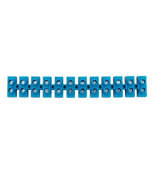 Клеммная винтовая колодка Rexant KВ-16 6-16, ток 30 A, полиэтилен синий (10 шт./уп.)