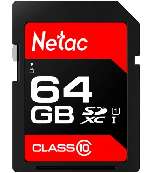 Флеш карта SDHC 64Gb Netac Class 10 UHS-I U1 P600 NT02P600STN-064G-R