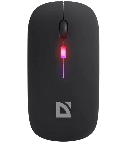Мышь беспроводная Defender Coda MB-261 черный, 1600 dpi, радиоканал, Bluetooth, USB, кнопки - 4