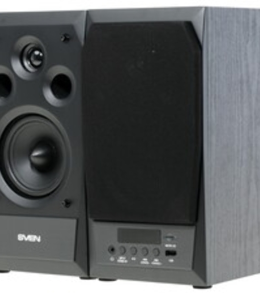 Акустическая система 2.0 SVEN MC-10, чёрный, мощность 2x25Вт (RMS), FM-тюнер, USB/microSD, дисплей, пульт ДУ, Bluetooth SVEN MC-10, чёрный, акустическая система 2.0, мощность 2x25Вт (RMS), FM-тюнер, USB/microSD, дисплей, пульт ДУ, Bluetooth