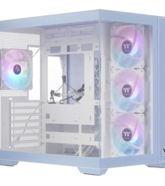 Компьютерный корпус Thermaltake View 380 TG ARGB синий без БП ATX 6x120мм 2x140мм 1x200мм 2xUSB3.0 audio bott PSU