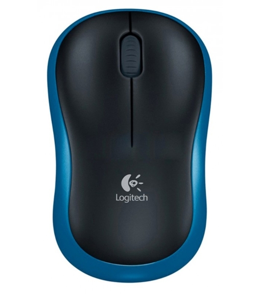 Мышь беспроводная Logitech M185 синий, 1000 dpi, радиоканал, USB, кнопки - 3