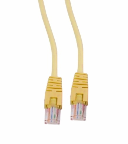 Патч-корд UTP Cablexpert cat.5e, 1м, литой, многожильный, желтый