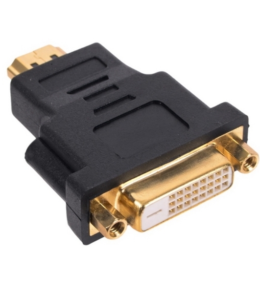 Переходник Gembird Переходник HDMI-DVI 19M/25F, золотые разъемы, пакет