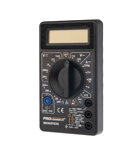 Портативный мультиметр PROconnect M838 (DT838)