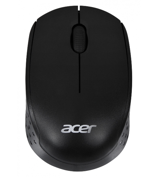 Мышь беспроводная Acer OMR020 черный, 1200 dpi, радиоканал, USB, кнопки - 3