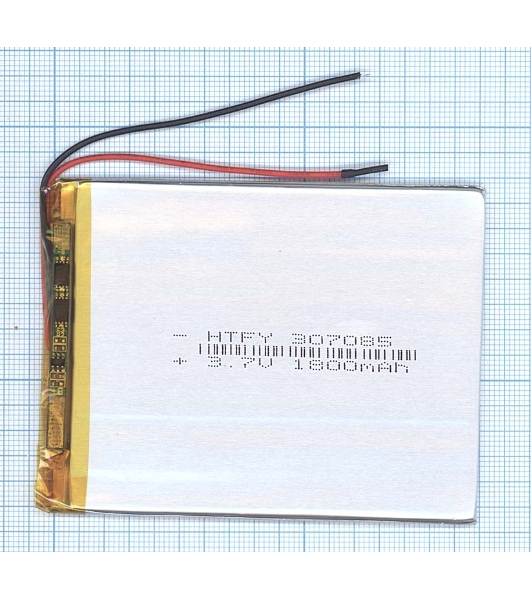 Аккумулятор Li-Pol (батарея) 3x70x85 мм 2pin 3.7V/1600mAh
