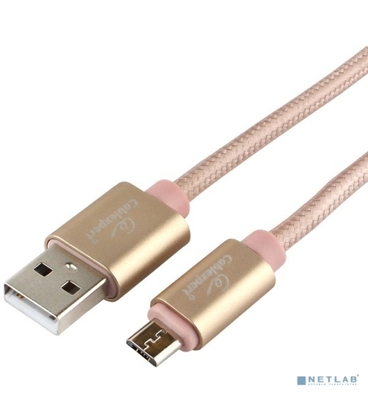 Кабель USB2.0 Cablexpert CC-U-mUSB01Gd-1.8M, AM/microB, серия Ultra, длина 1.8м, золотой, блистер