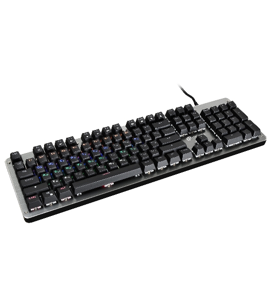 Клавиатура Oklick 970G Dark Knight проводная, USB Type-A, чёрный/серебристый
