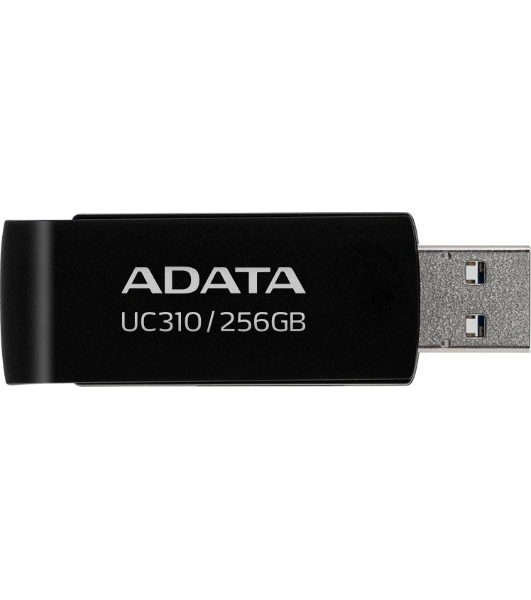 Флешка USB ADATA UC310 (UC310-256G-RBK), 256Gb, USB 3.2 Gen1, R/W 100/30, черный
