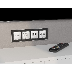 Комплект механизма розетки TV оконечной + SAT 5-862MHz 3.5dB/950-2150MHz 3.5dB ALFA Белый глянец QUANT (AP1133, VM217) MA113310, фото3
