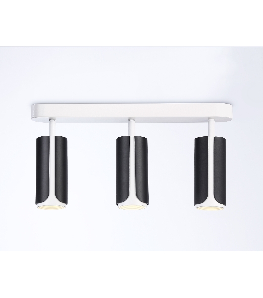 Светильник Ambrella light TN51605/3 BK/WH черный/белый GU10/3 380*60*195