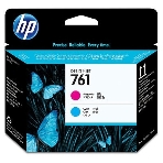 Картридж струйный HP 761 CH646A пурпурный/голубой печатающая головка для HP DJ T7100, фото 1