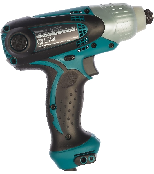 Дрель-шуруповерт Makita TD0101F, 230 Вт, 100 Нм, щеточный, ударный