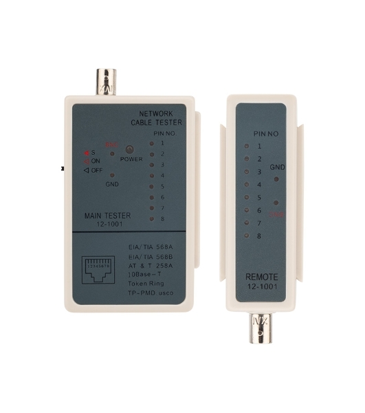 Тестер кабеля Rexant RJ-45 + BNC 5248