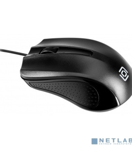 Мышь проводная Oklick 225M черный, 1200 dpi, USB, кнопки - 3