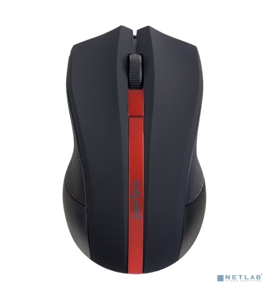 Мышь беспроводная оптическая Perfeo 'VERTEX', 3 кн, DPI 1000, USB, черный/красный PF_A4779