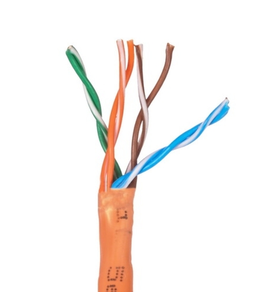 Кабель Cablexpert UPC-5051E-LSZH-4-CU/100 indoor, UTP-LSZH 4x2x0.51, медный, кат.5e, однож., 100м, box, оранжевый