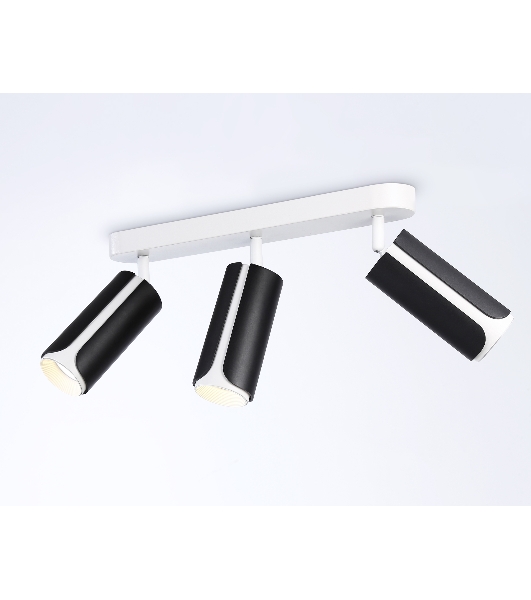 Светильник Ambrella light TN51605/3 BK/WH черный/белый GU10/3 380*60*195