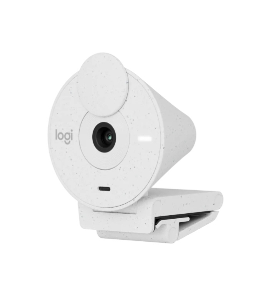 Веб-камера Logitech Brio 300 1920x1080, 30 кадр/с, USB Type-C, микрофон (шумоподавление), автоматическая фокусировка, автоосвещение, универсальное крепление белая