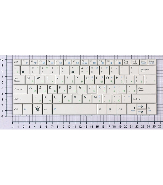 Клавиатура для ноутбука Asus Eee PC 1005HA 1008HA 1001HA 1001px белая