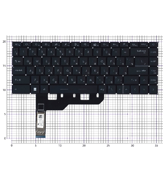 Клавиатура для ноутбука MSI Prestige 14 Evo, черная