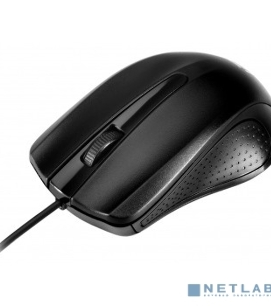 Мышь проводная Oklick 225M черный, 1200 dpi, USB, кнопки - 3