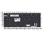 Клавиатура для ноутбука Samsung 740U3E NP740U3E серебристая, фото 1