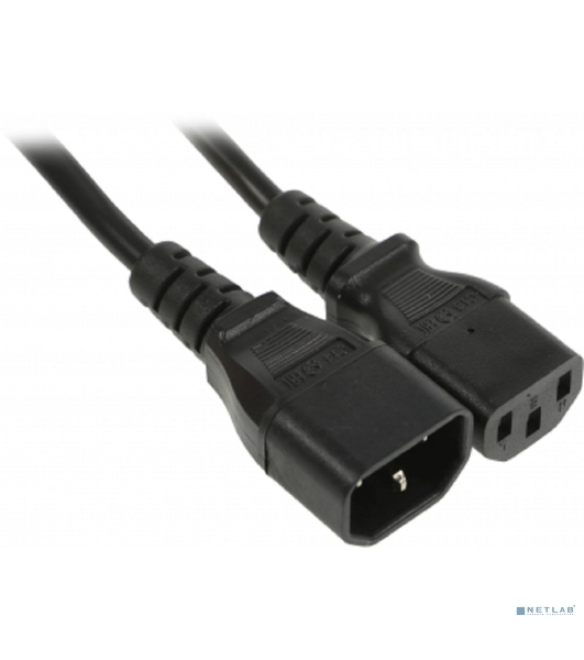 Шнур сетевой Rexant IEC 320 C13 – IEC 320 C14 3x1,0мм², длина 0,6м