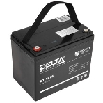 Аккумуляторная батарея Delta DT 1275 напряжение 12В, емкость 75А·ч (259х169х213мм), фото3