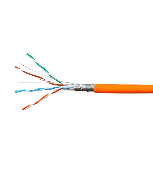 Кабель Cablexpert (RU) FTP-LSZH 4x2x0.51, медный, кат.5e, однож., 100м, box, оранж