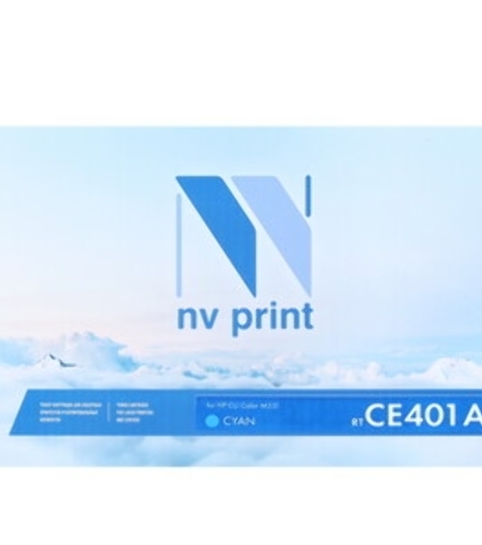 Картридж лазерный NVPrint совместимый HP CE401A Cyan для CLJ Color M551 (6000k)