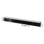 Блок розеток Rem-10 без шнура с фил. и инд., 10 IEC 60320 C13, вход IEC 60320 C14, 10A, алюм., 19' (R-10-10C13-FI-440-Z), фото2