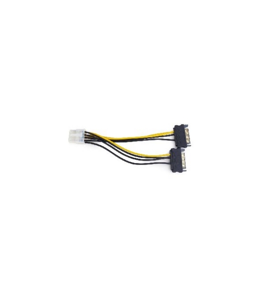 Разветвитель питания Cablexpert CC-PSU-83, 2xSATA->PCI-Express 8pin, для подключения в/к PCI-Е (8pin) к б/п ATX