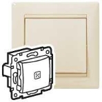 Механизм выключателя 1-кл. СП Valena 10А IP31 с подсветкой сл. кость (DIY-упак.) Legrand 695601, фото 1