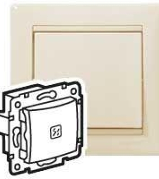 Механизм выключателя 1-кл. СП Valena 10А IP31 с подсветкой сл. кость (DIY-упак.) Legrand 695601