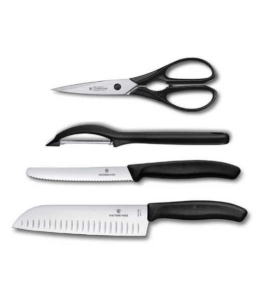 Набор ножей кухонных Victorinox Swiss Classic Kitchen (6.7133.4G) компл.: 4 шт черный, подар. коробка