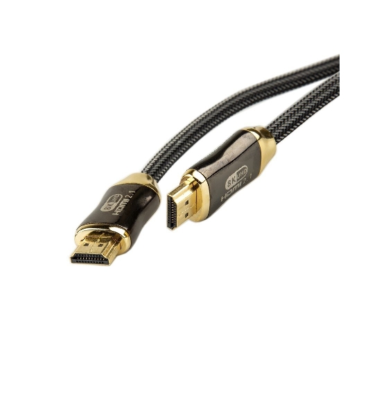 Кабель HDMI 19M/M,ver. 2.1, 8K@60 Hz 2m метал разъемы, нейлоновая оплетка Telecom TCG300-2M