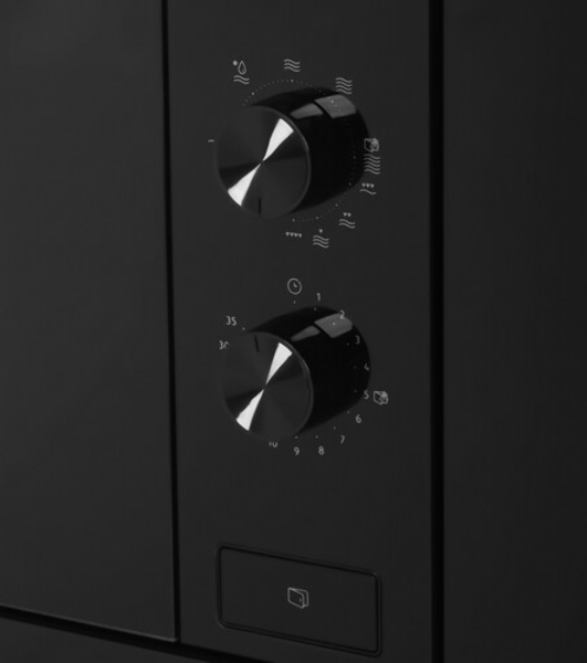Встраиваемая микроволновая печь Gorenje, 20 л, 5 уровней мощности, 15 автопрограмм, электронное управление, дисплей, гриль, поворотный стол, цвет черный, ВxШxГ 38х56.8х34 см