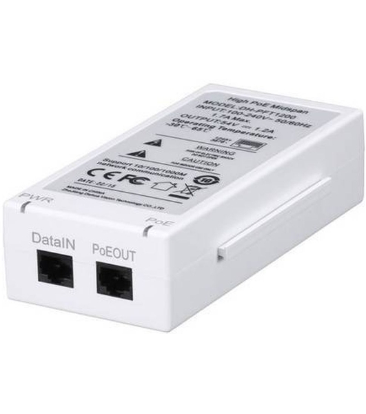 Инжектор POE Dahua DH-PFT1200 (упак.:1шт)