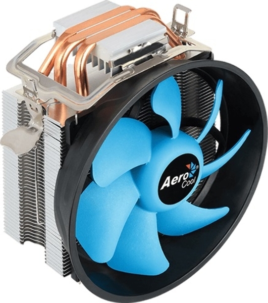 Кулер для процессора AeroCool/Formula Verkho 3 Plus серебристый, 120 мм, алюминий/медь, 2000 об/мин, 26.7 дБ, 4 pin, 125 Вт, 134 мм